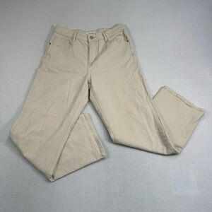 Oraije Paris Wide Leg Pants Womens Size 10 Cream High Rise